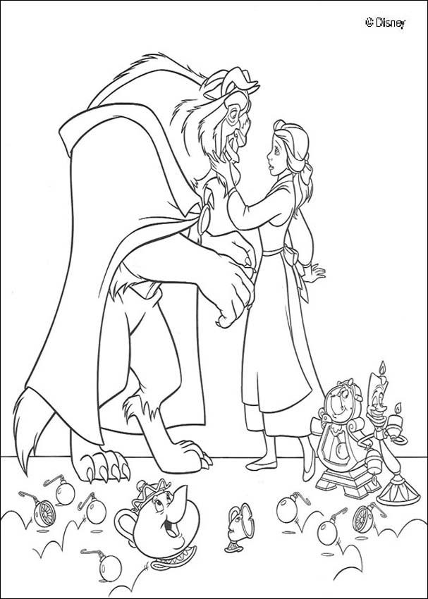 desenhos do Lumière para colorir
