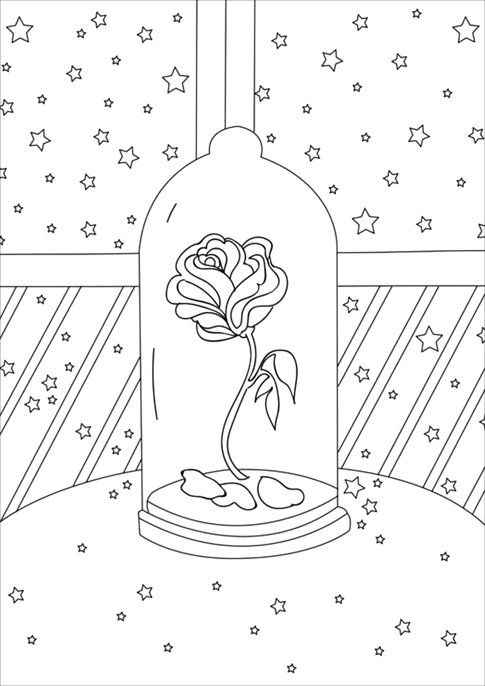desenhos A Bela e a Fera para crianças