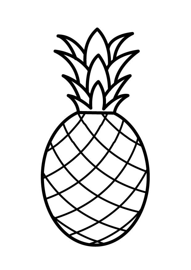 desenho de abacaxi para imprimir