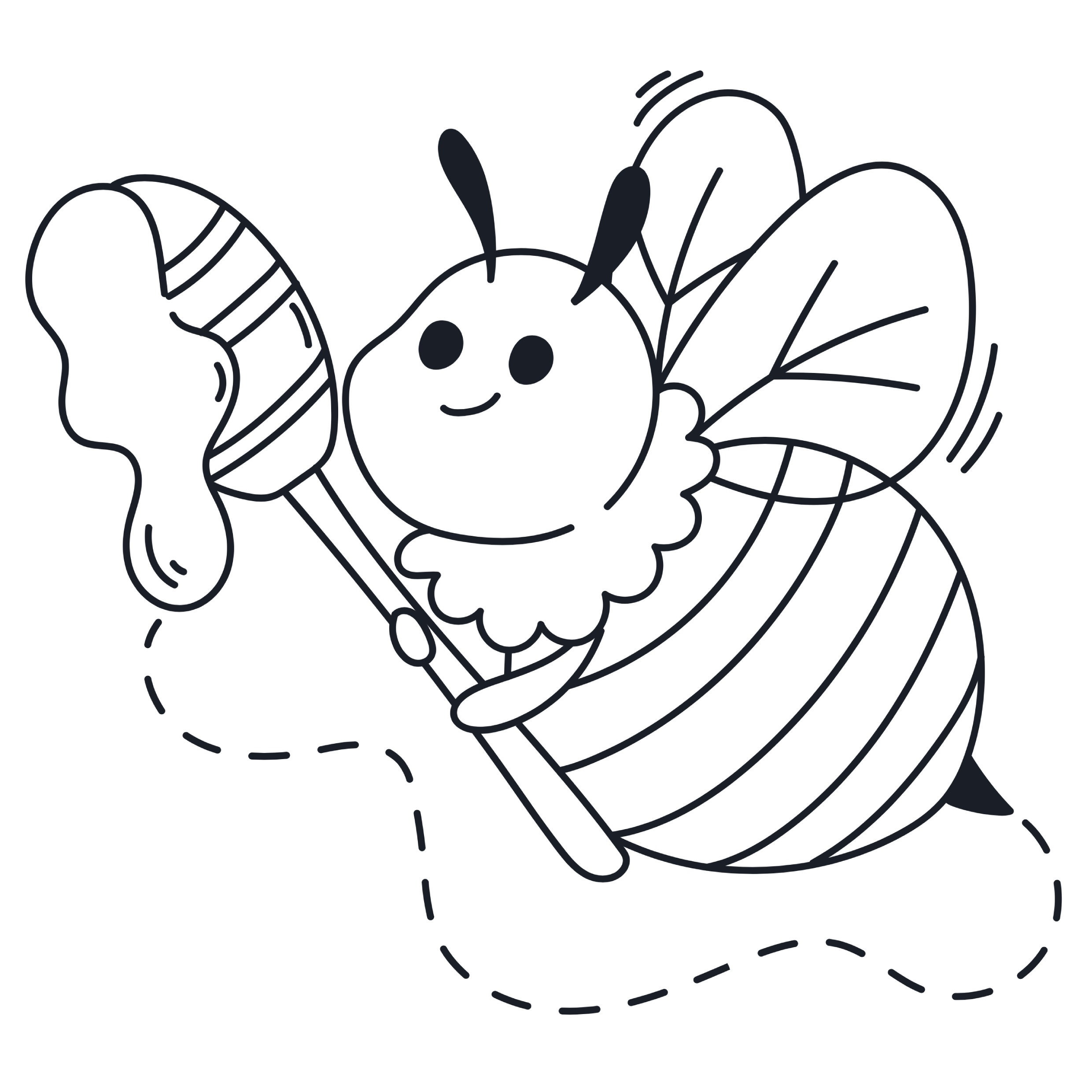 desenho abelha realista