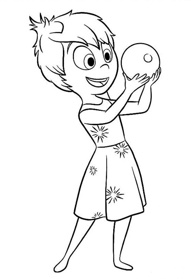 desenho da Raiva Divertida Mente para colorir