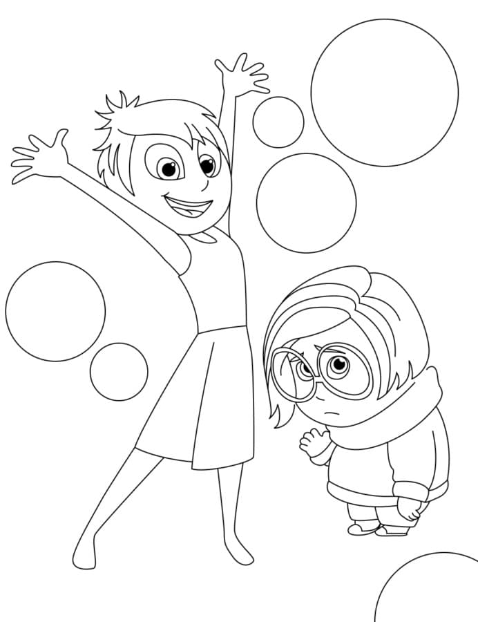 desenho do Medo Divertida Mente para colorir