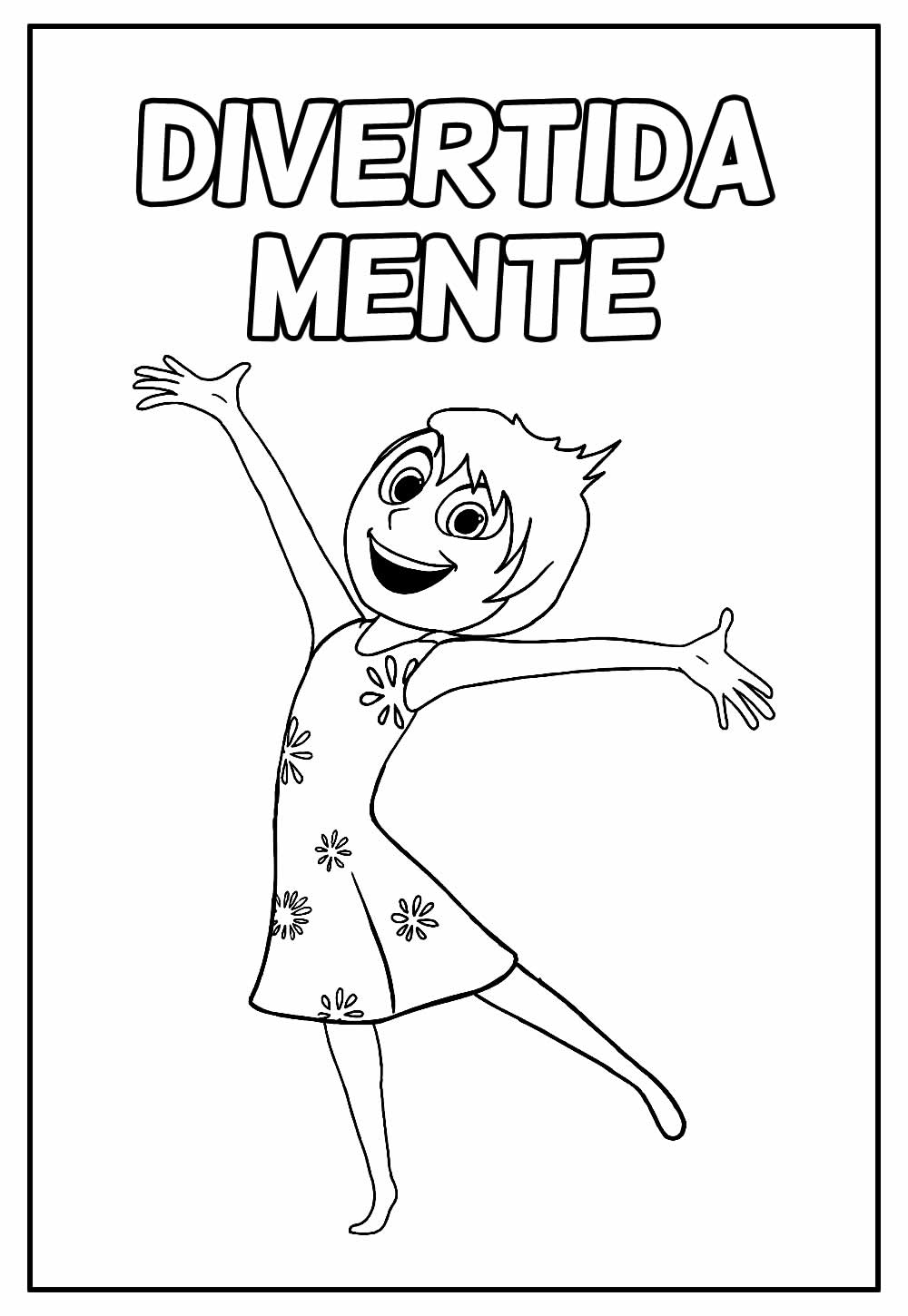 desenho da Vergonha Divertida Mente 2 para colorir
