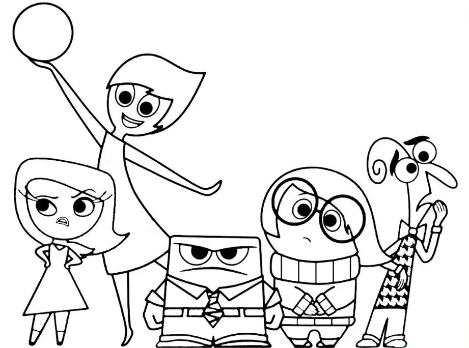 desenhos Divertida Mente 2 para imprimir