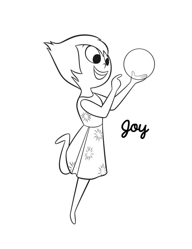 desenho da Ansiedade Divertida Mente 2 para colorir