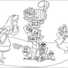 Livro de colorir Alice