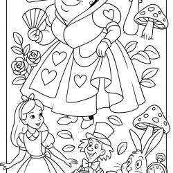 Rainha de Copas para colorir