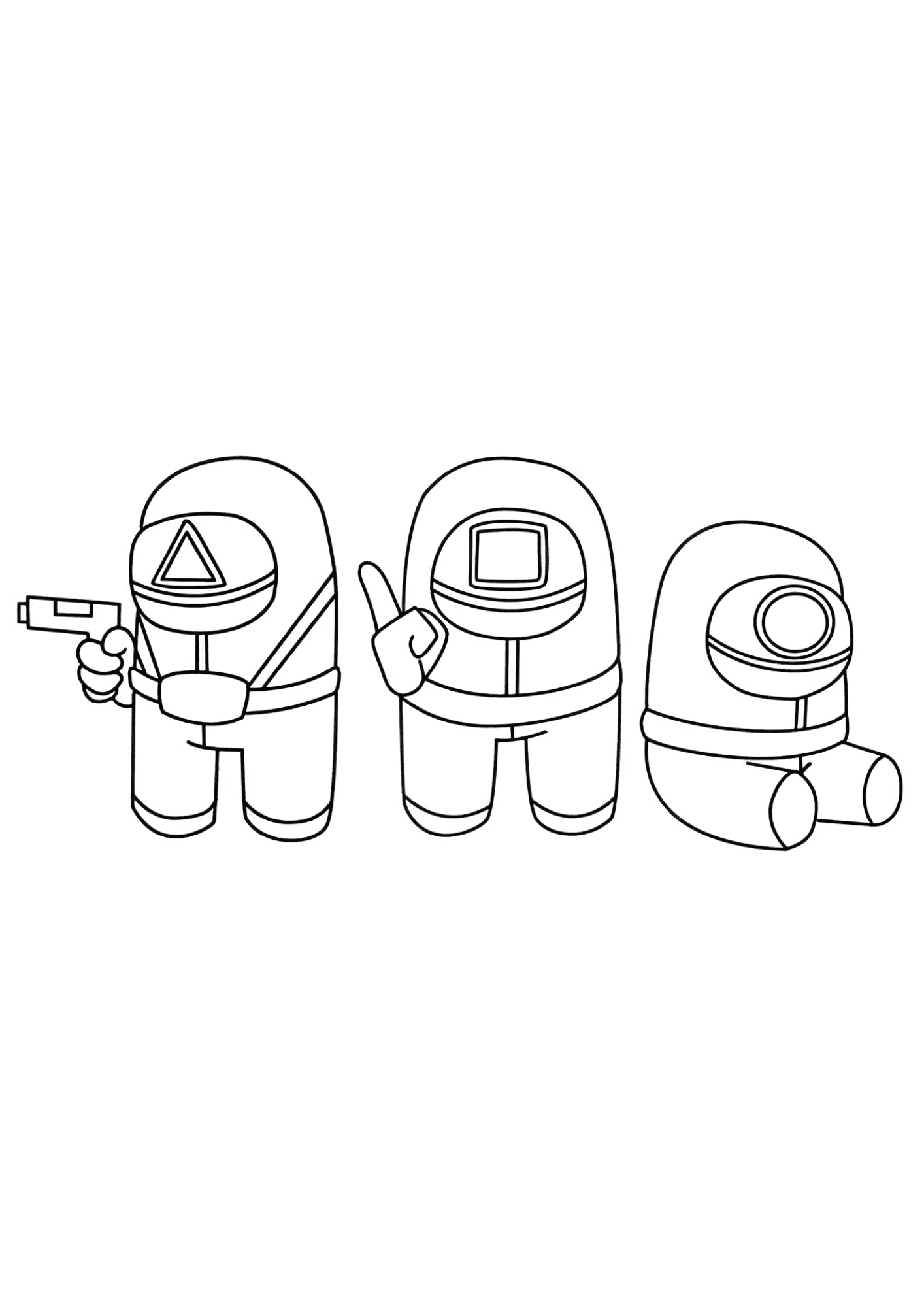 among us para colorir pdf