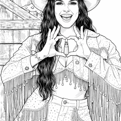 desenho ana castela para imprimir