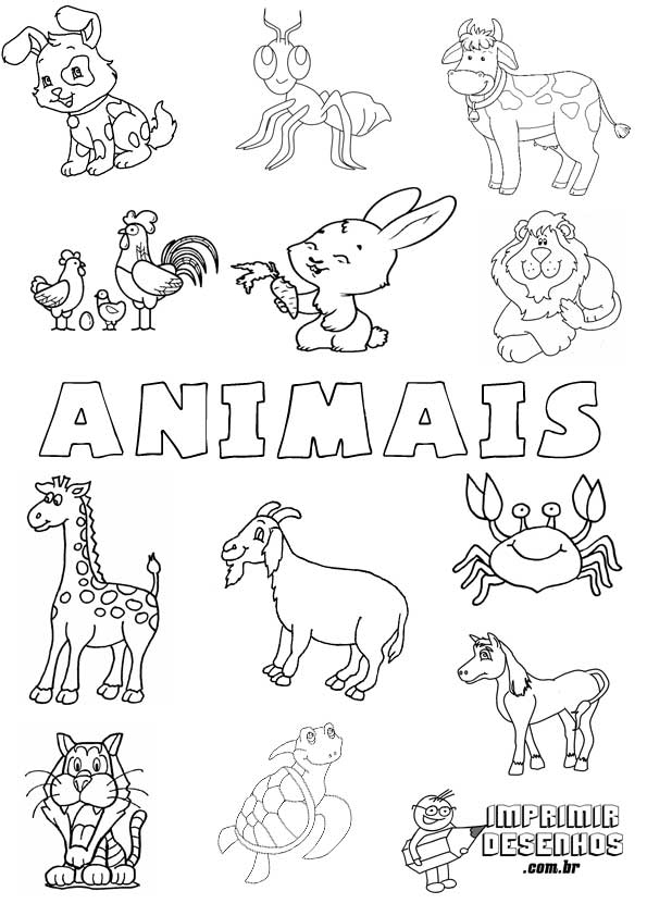 desenhos de animais para bebês