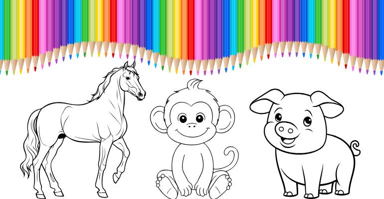 desenhos de animais para colorir e imprimir grátis