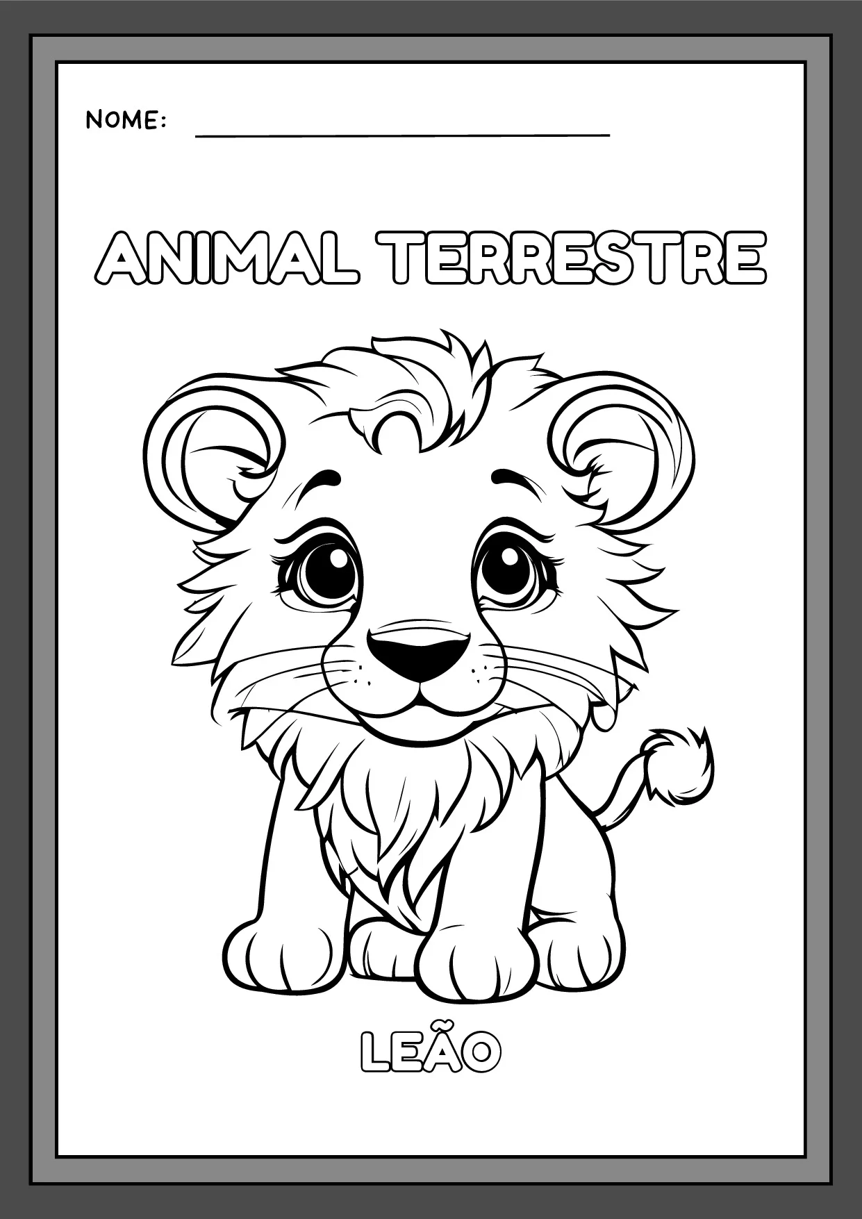 desenhos de animais fofos para colorir