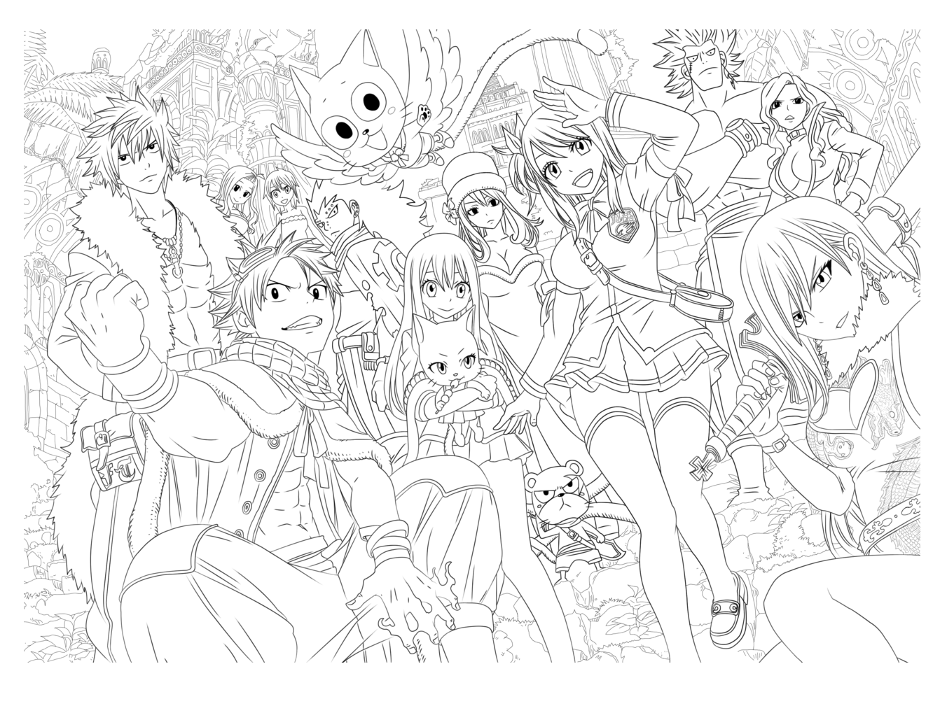 desenhos de anime para imprimir e colorir