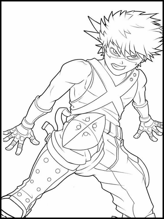 kawaii anime para colorir