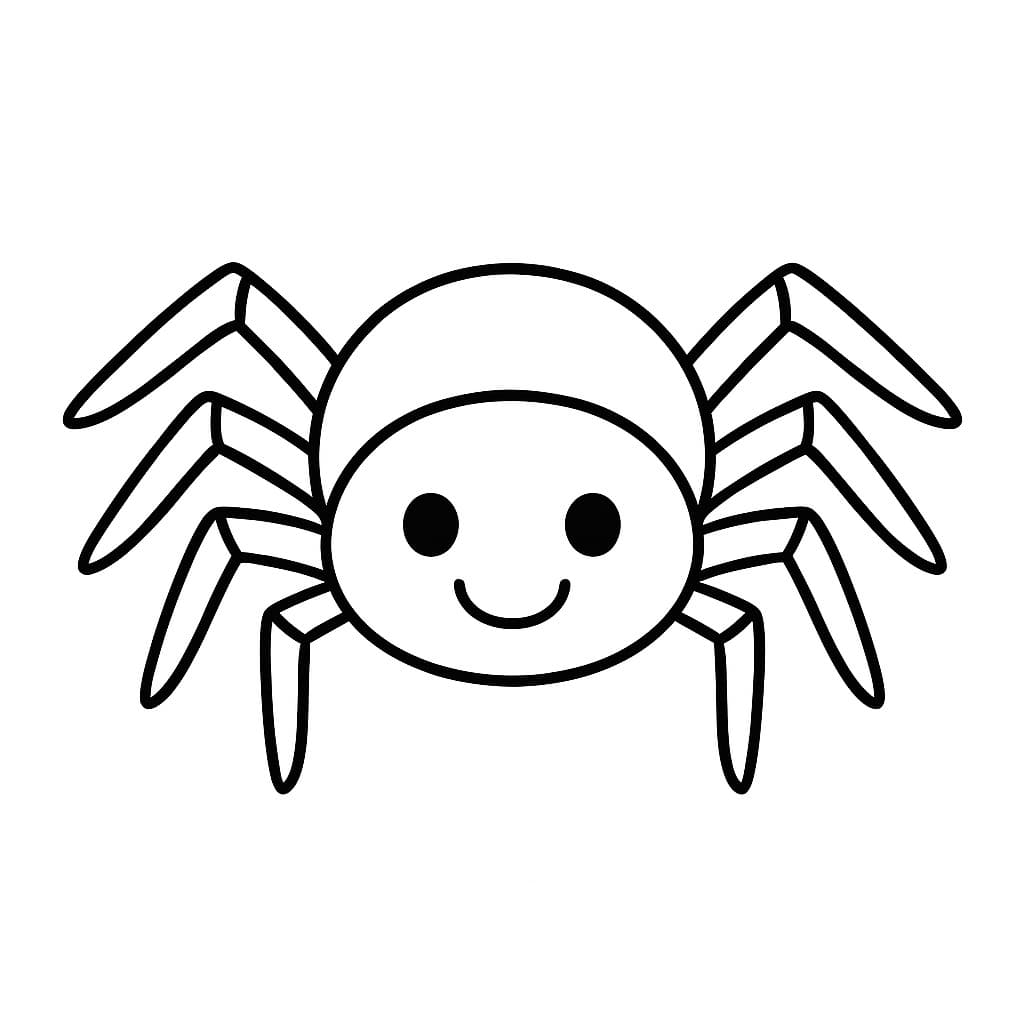 desenho de aranha para imprimir