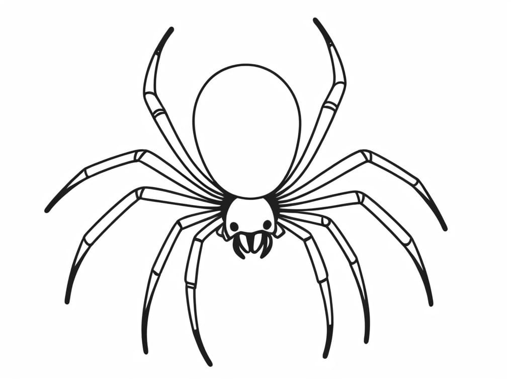 desenho de aranha para imprimir