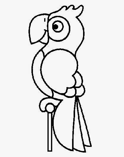 desenho de arara para imprimir