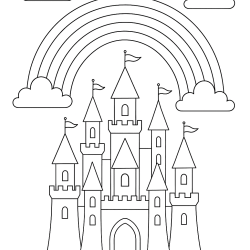 desenho de arco íris fácil