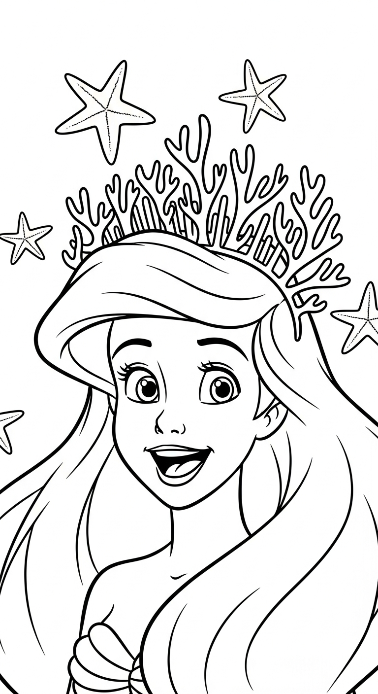 imprimir desenhos da Ariel