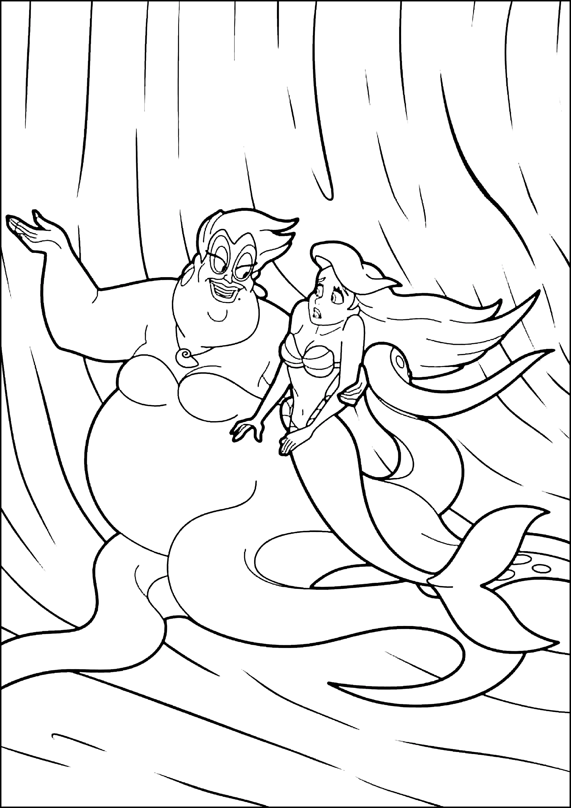 desenhos do Príncipe Eric e Ariel
