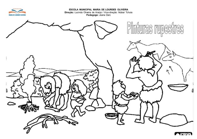 desenhos de caverna para pintar