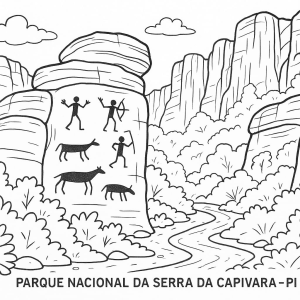 pinturas rupestres para colorir