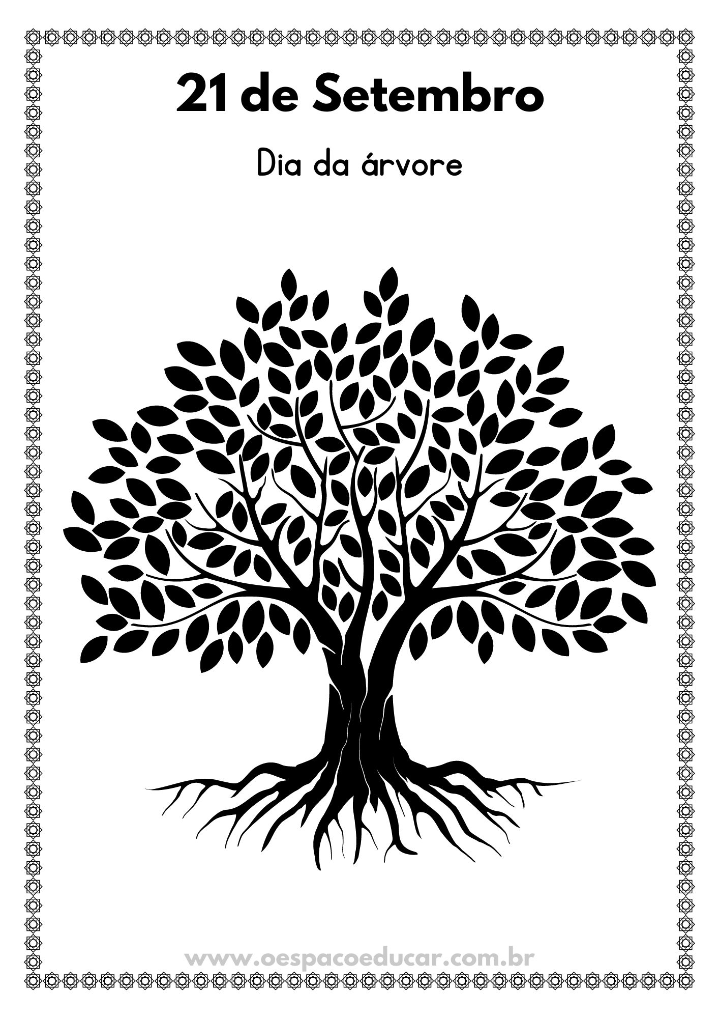 desenhos de árvores para imprimir e colorir