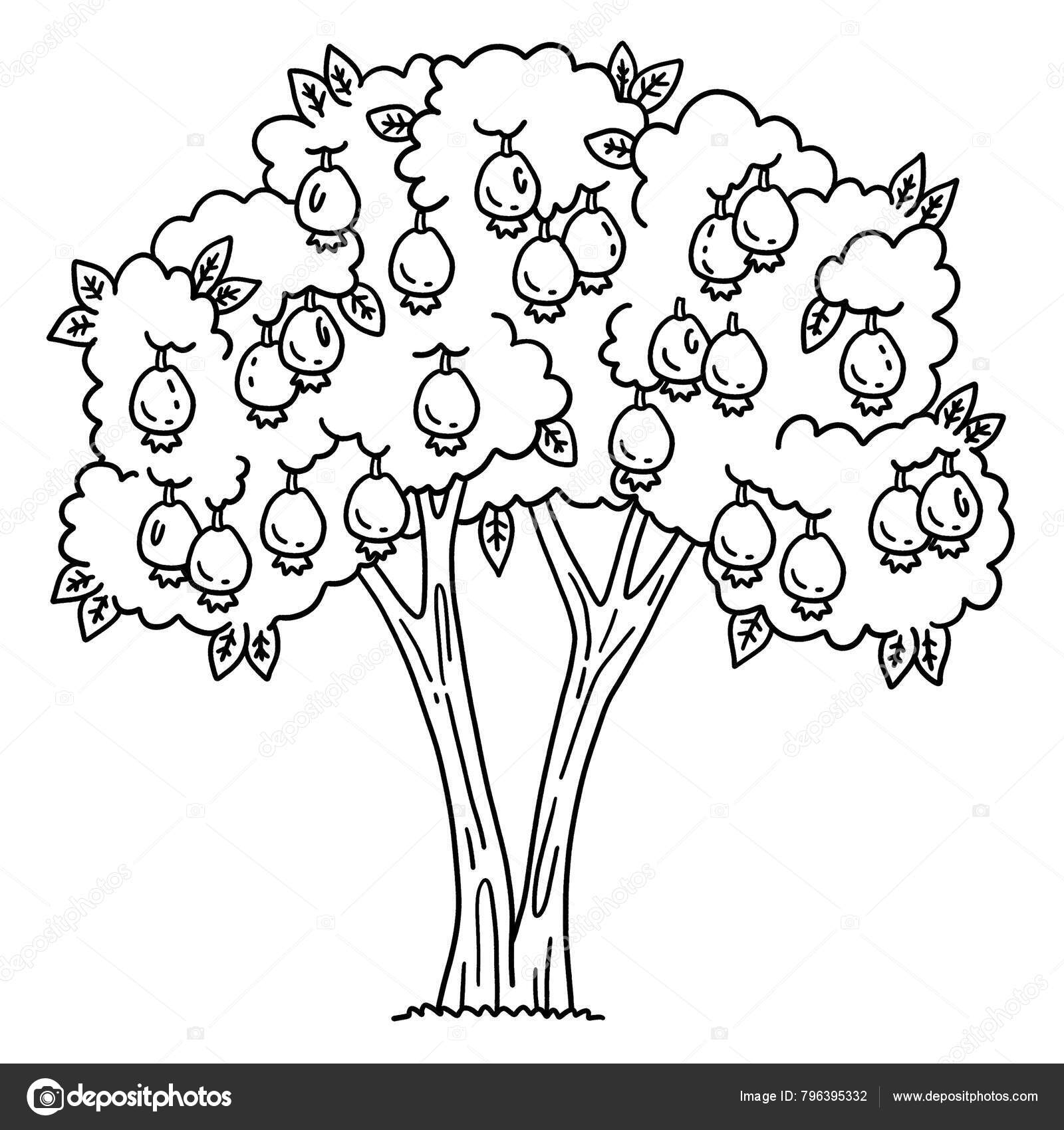 dia da árvore para colorir