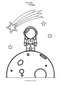 atividade infantil astronauta