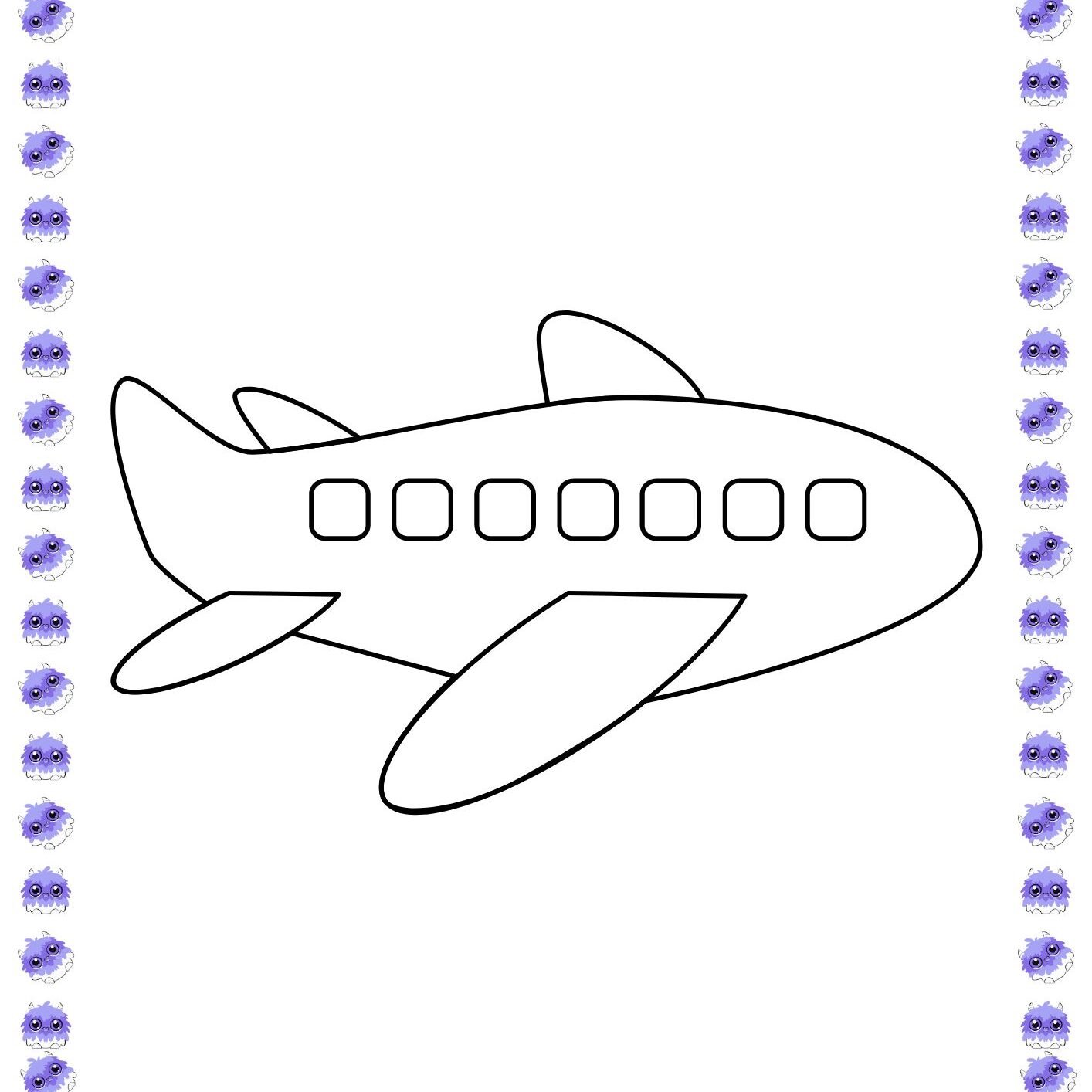 desenho de avião simples