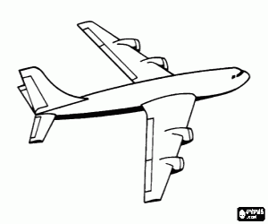 desenho de avião simples