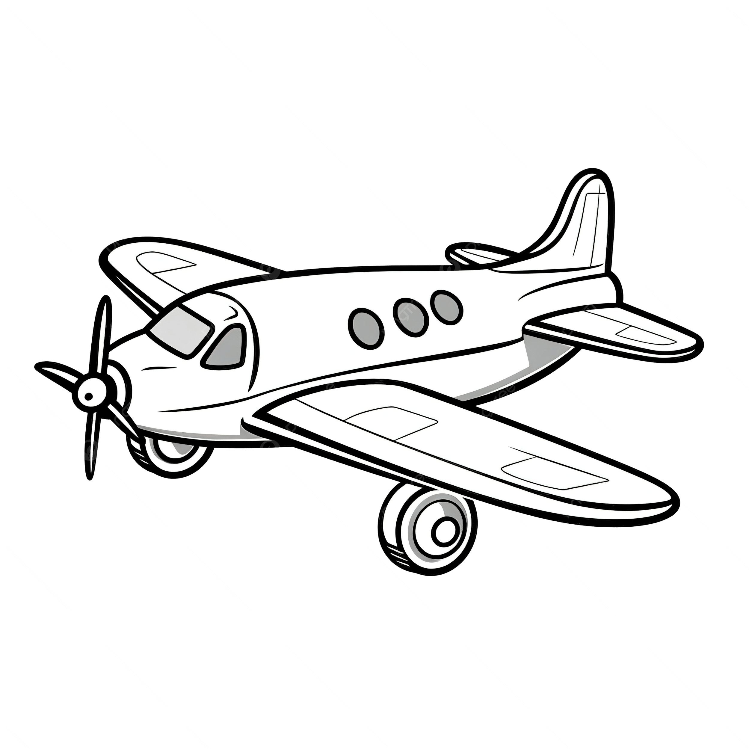 desenho de avião a jato