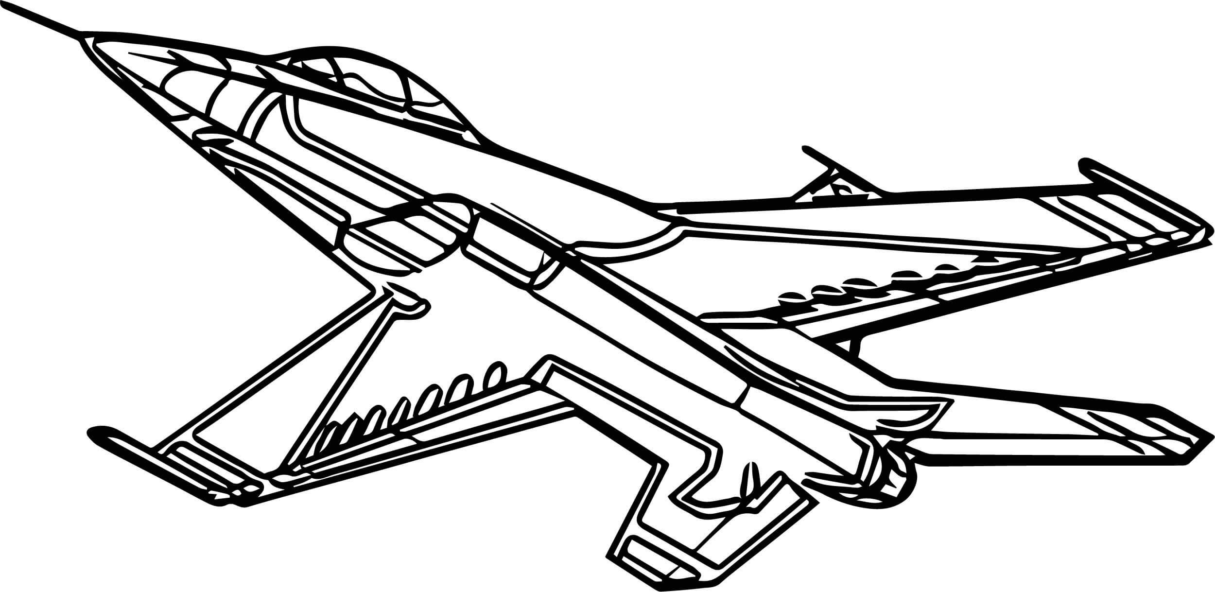 desenho de avião com hélice