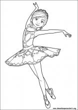 bailarina para imprimir e pintar