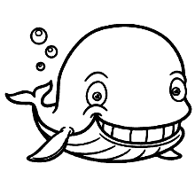desenho de baleia para imprimir