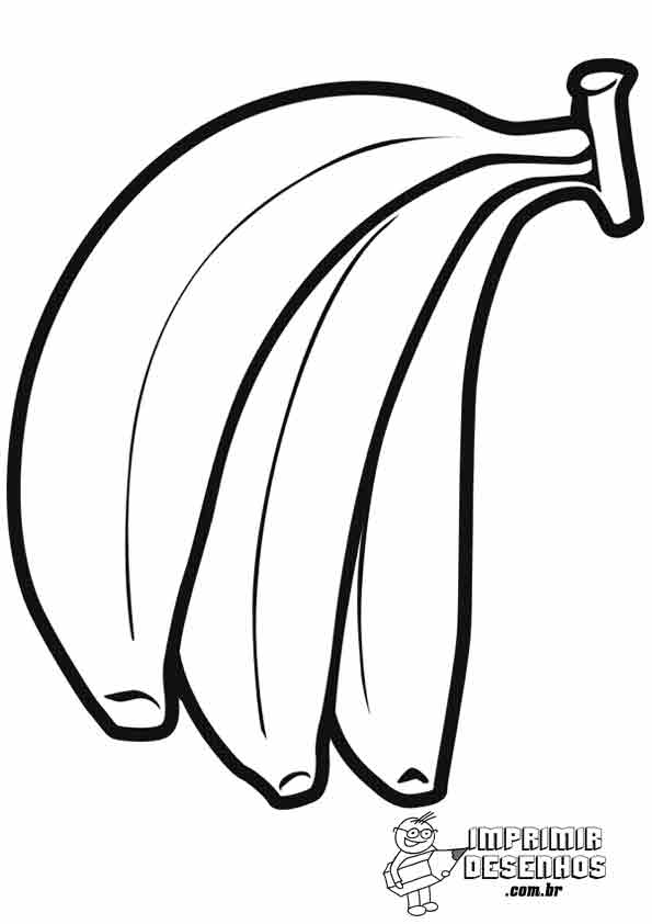 desenhos de bananas realistas para colorir