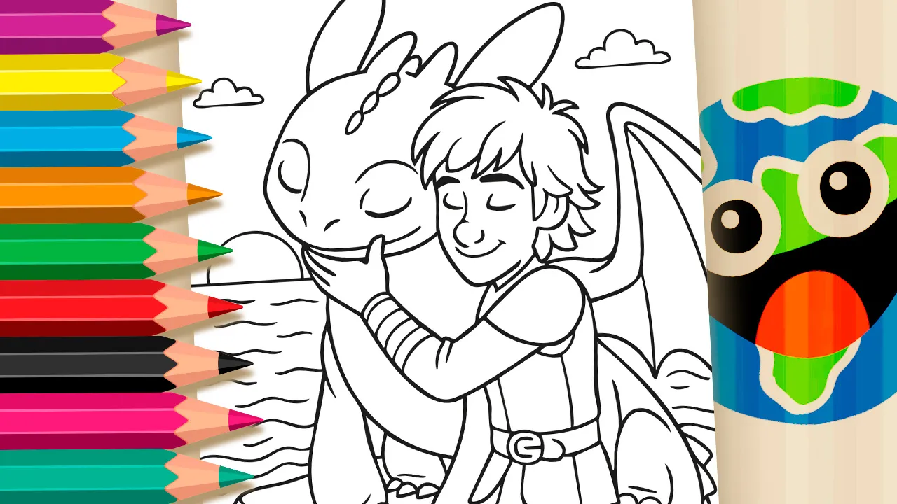 como treinar o seu dragão desenhos para imprimir