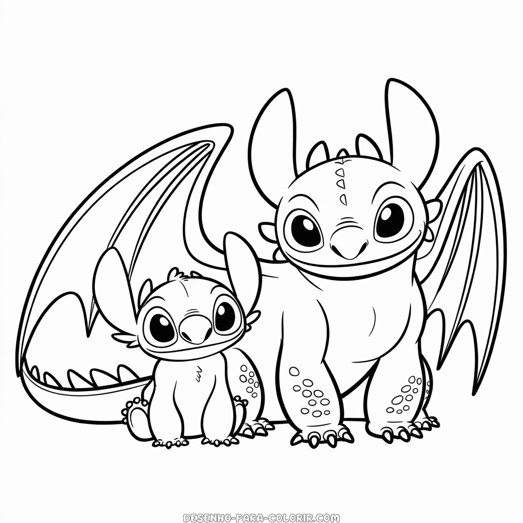 desenho do banguela para colorir grátis