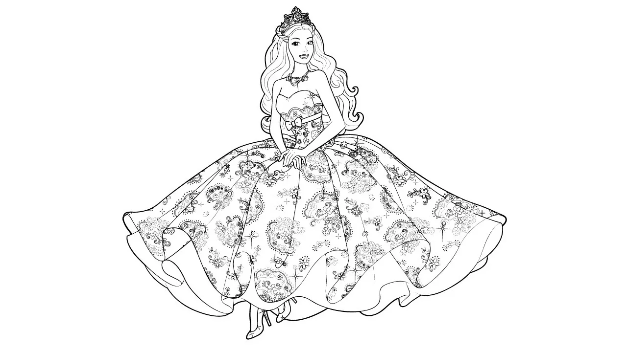 barbie sereia para colorir
