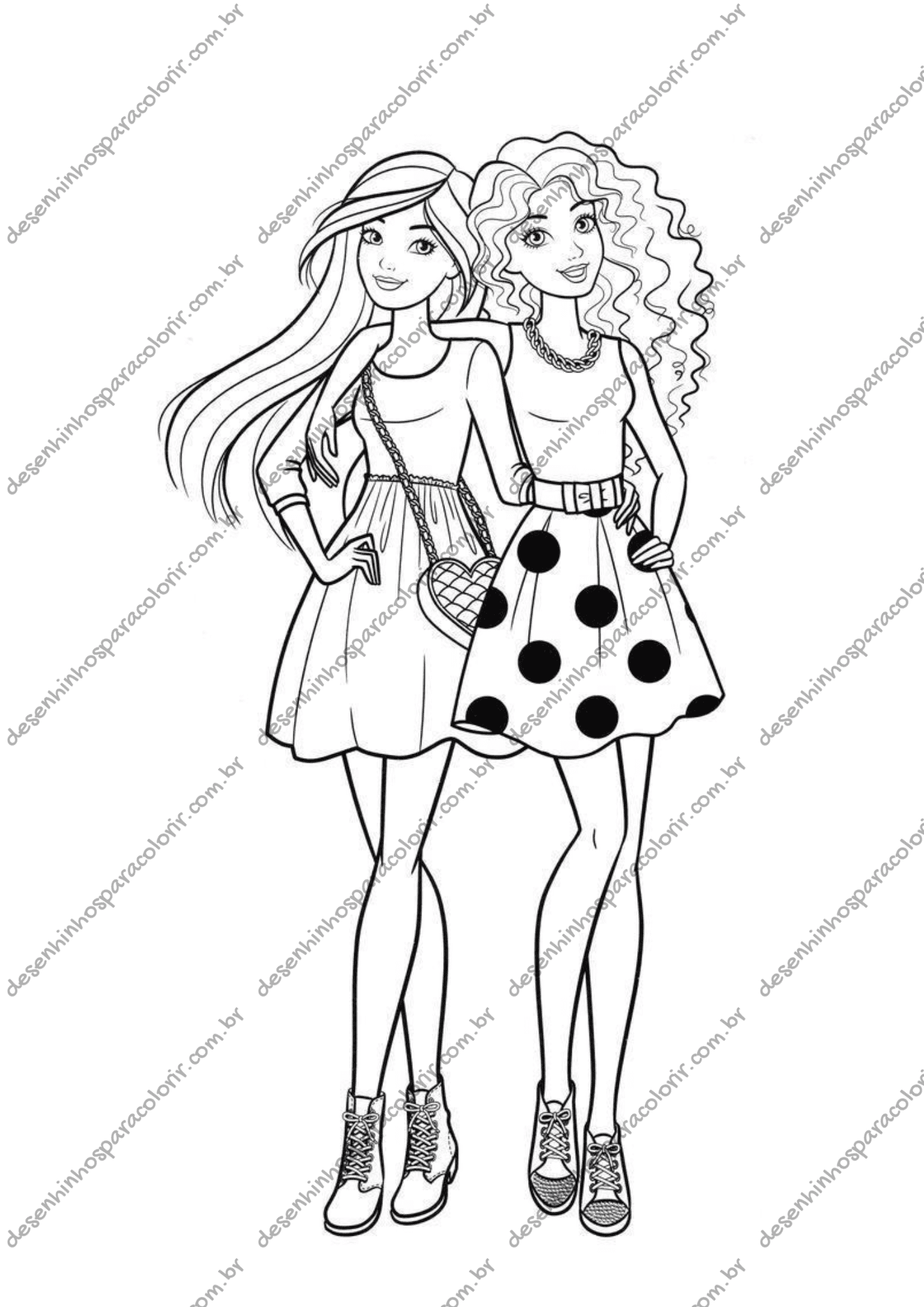 livro de colorir barbie