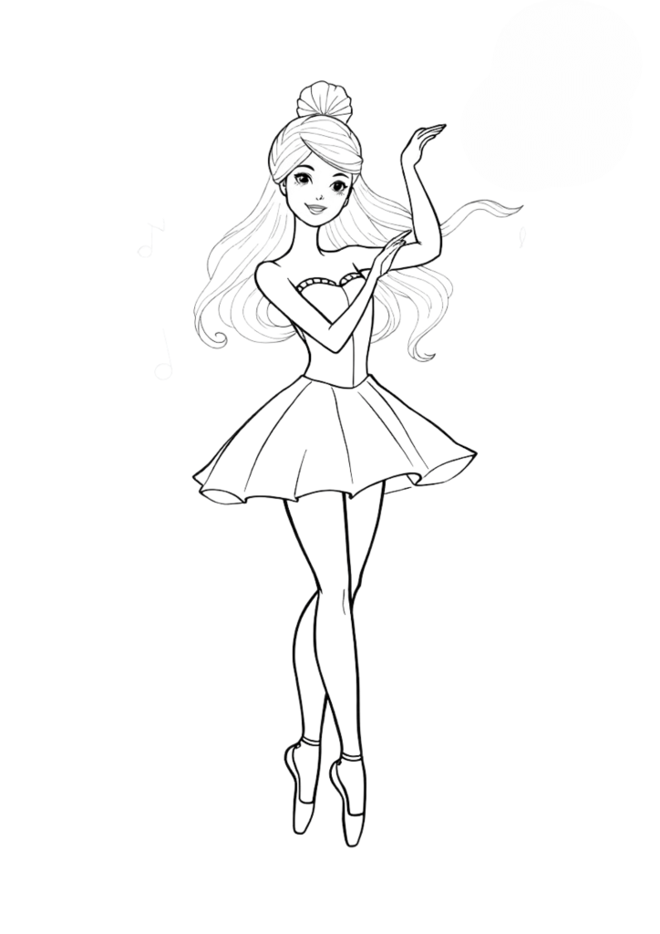 atividades barbie para colorir