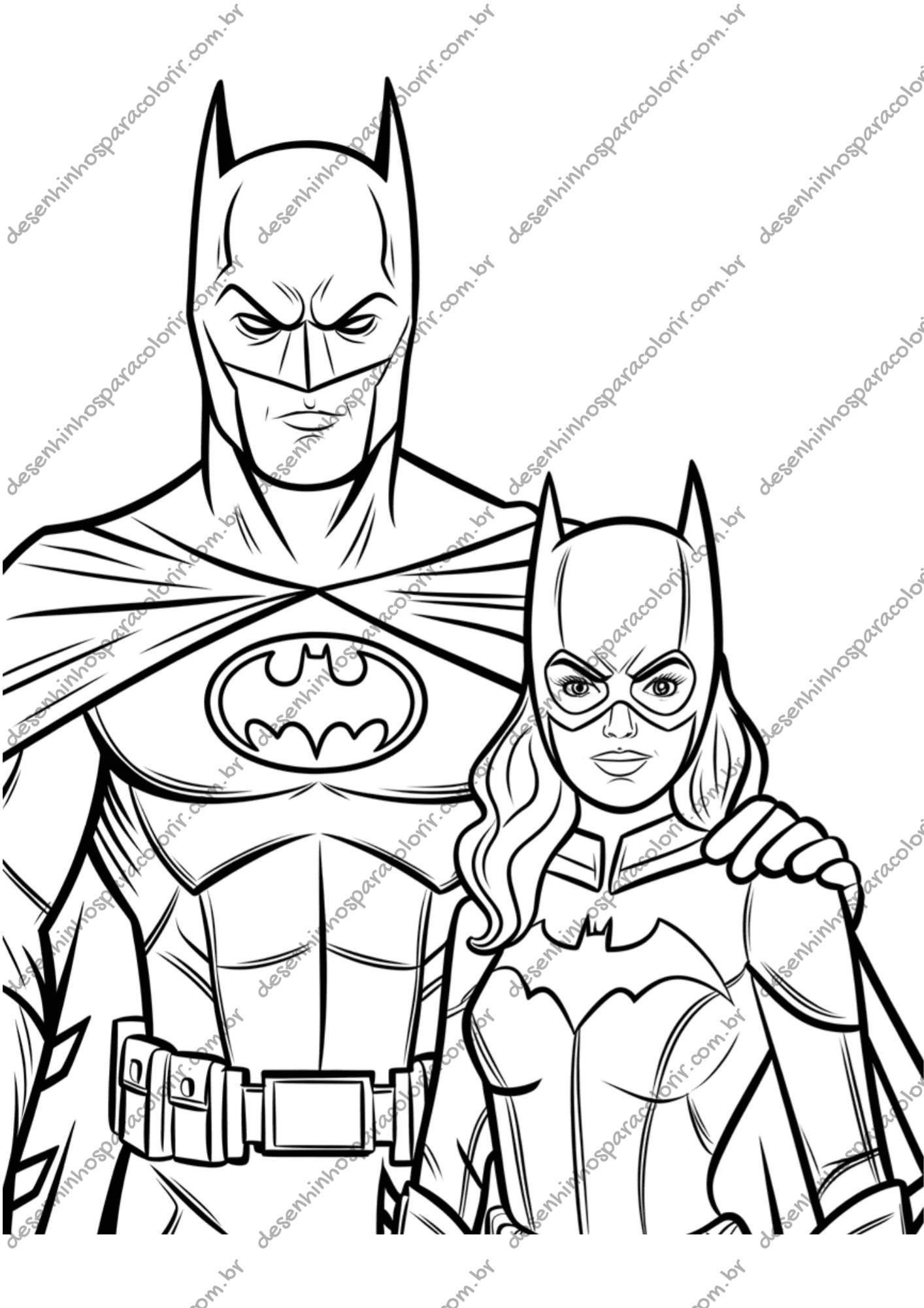 batman fofo para colorir