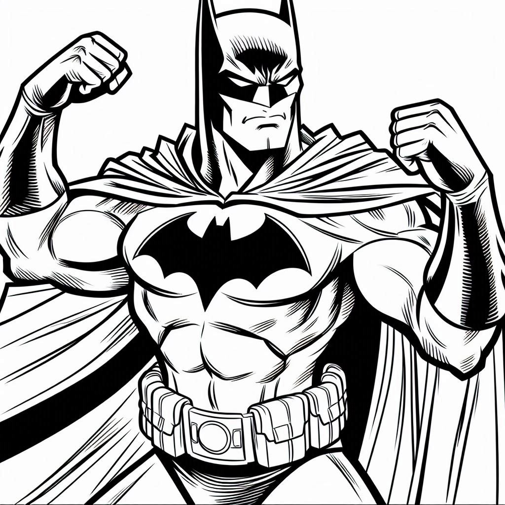 batman fofo para colorir
