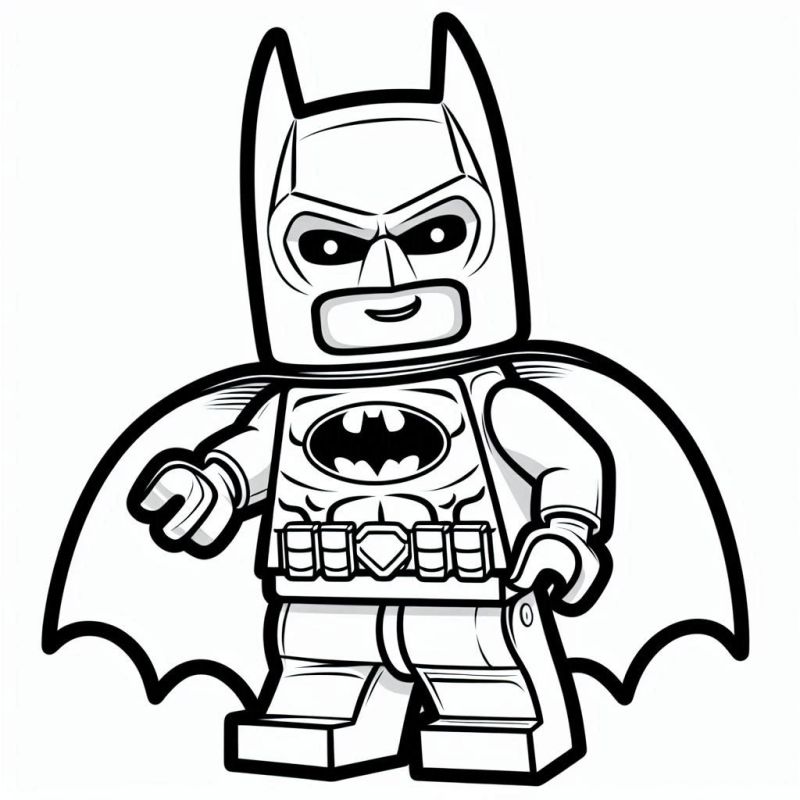 batman em ação para colorir