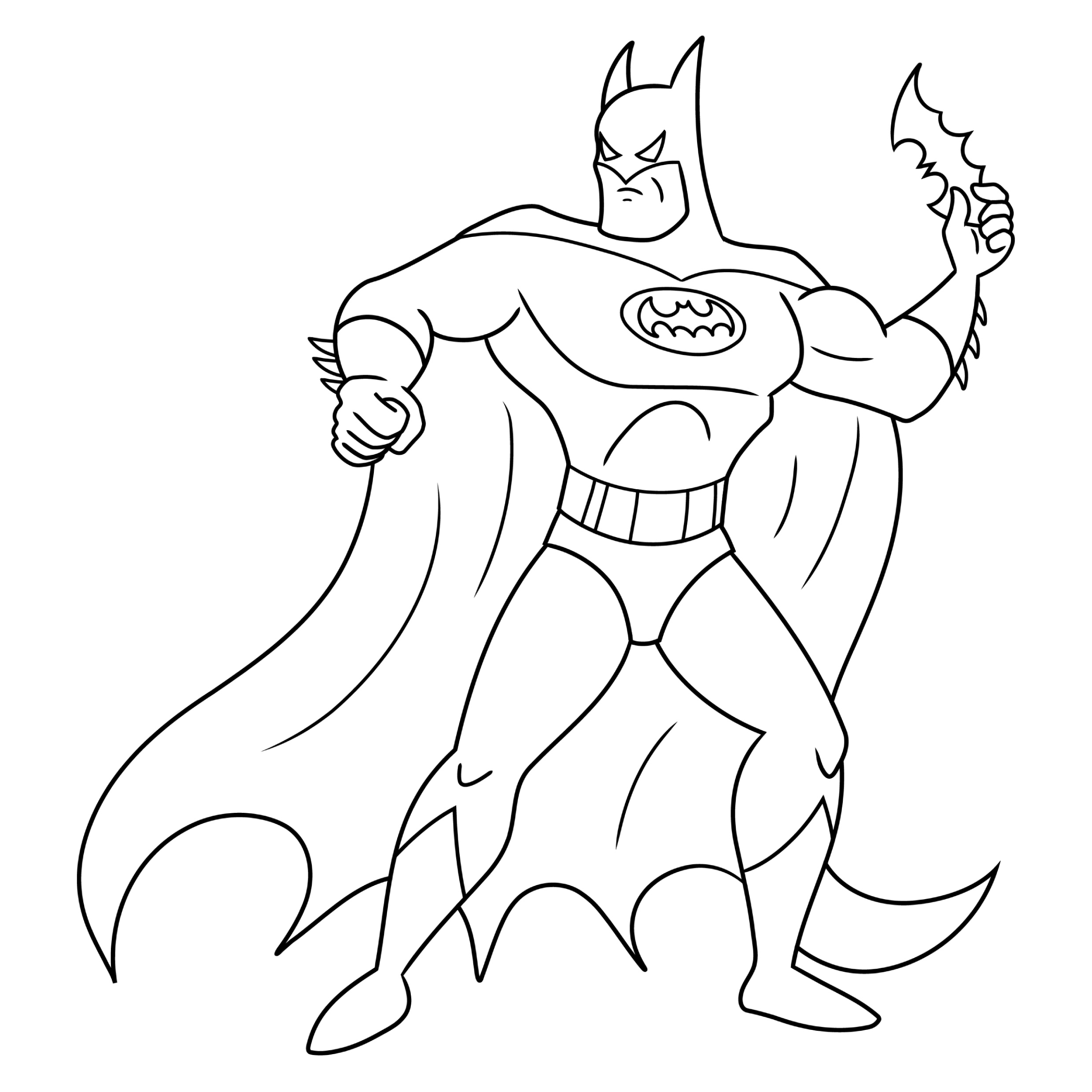 batman chibi para colorir