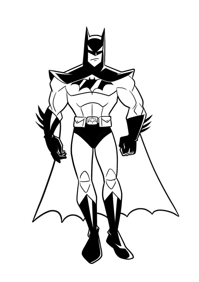 batman e robin para colorir