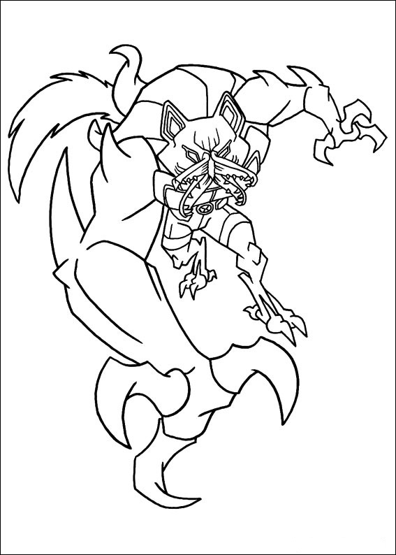 ben 10 para colorir alien x