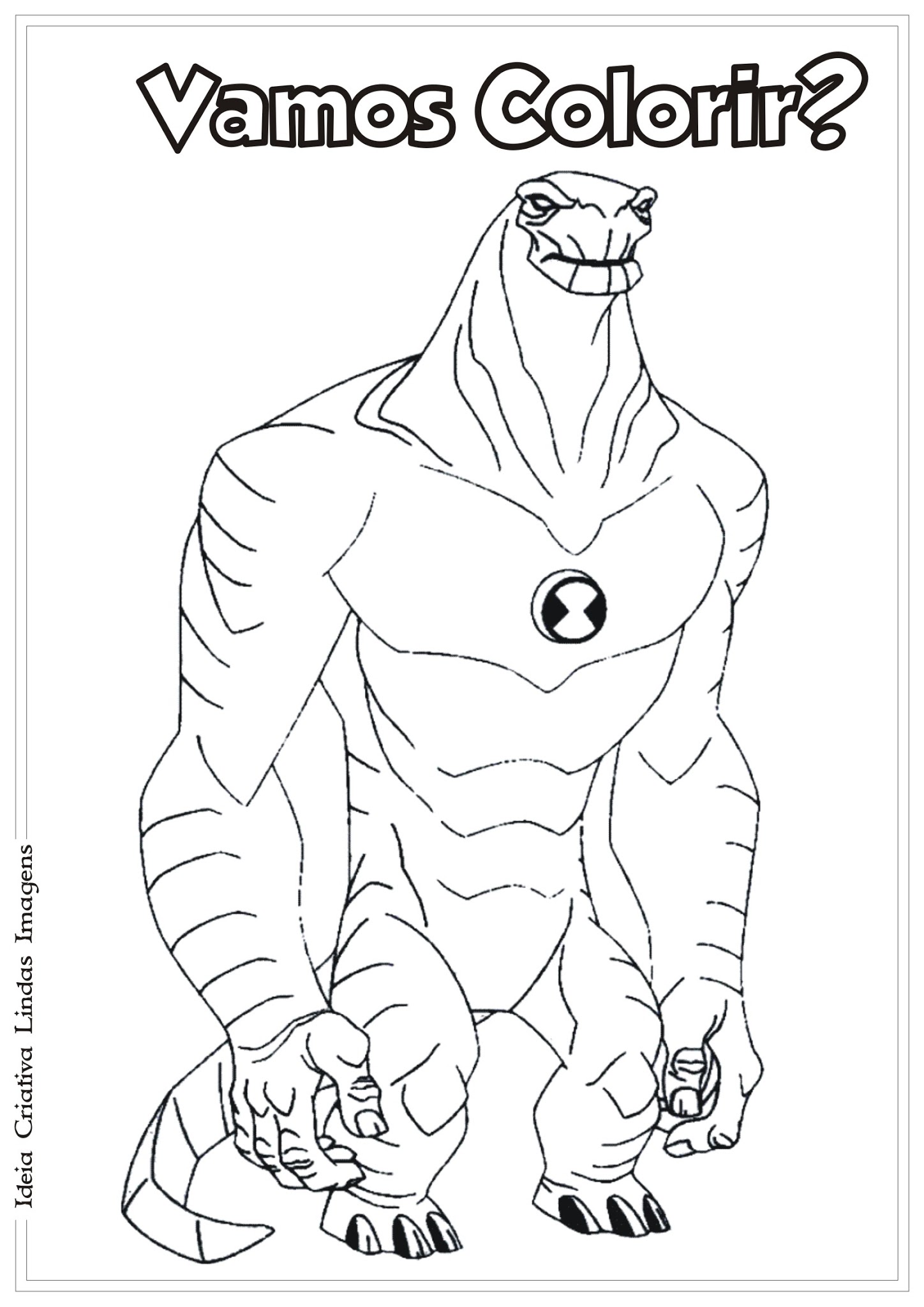 desenhos do quatro braços para colorir