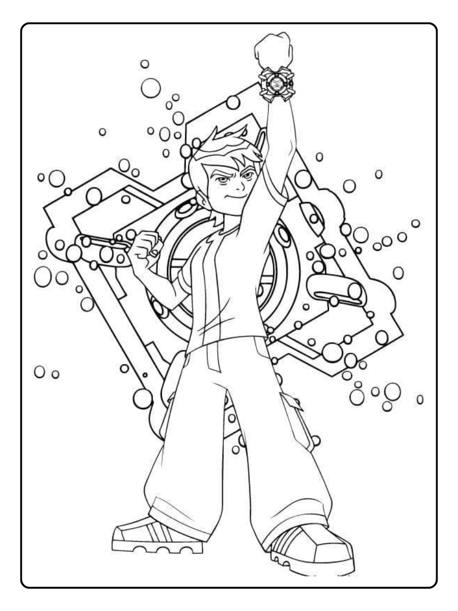 ben 10 atividades infantis para colorir