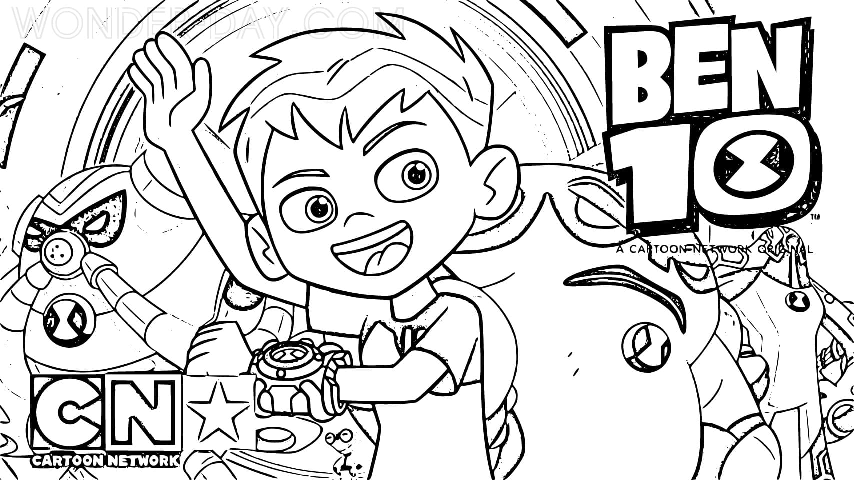 ben 10 ultimate alien para colorir